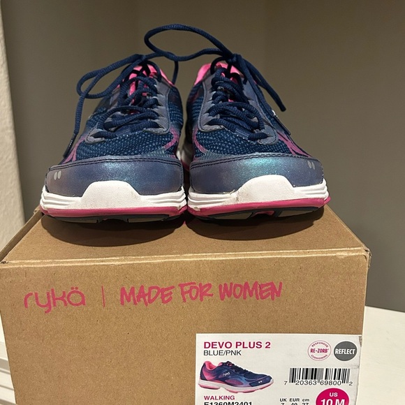 Ryka Women's Devotion 2 Walking Sneaker Sz: 10M, Medieval Blue/Pink - Picture 10 of 11